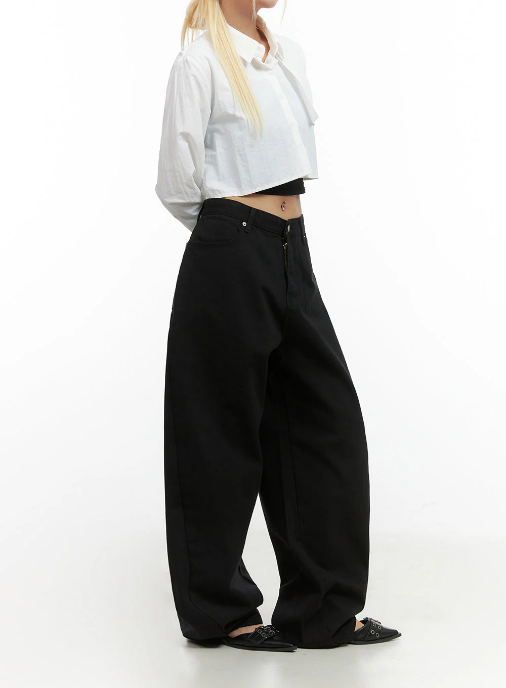 Comfy Cotton Wide-Leg Trousers CO414 - Image 5
