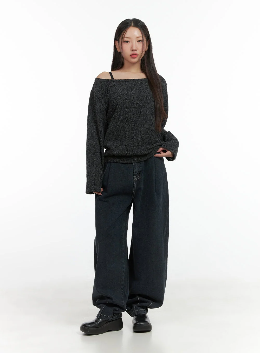 Comfy Loose Fit Off Shoulder Shirt CO417 - Image 2