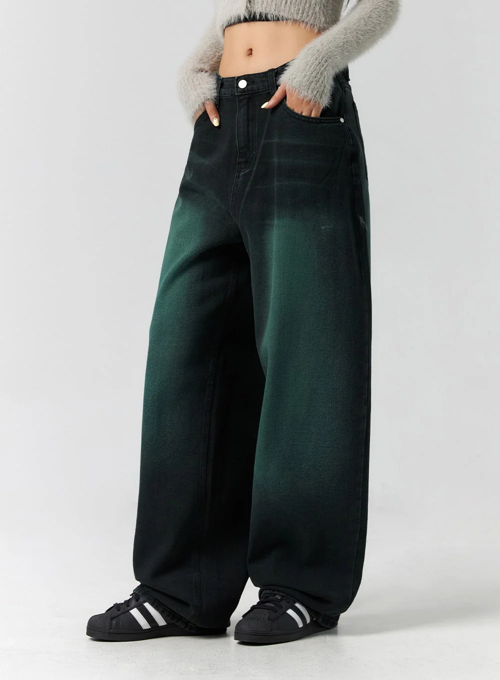 Comfy Wide Leg Color Jeans CS305 - Image 5