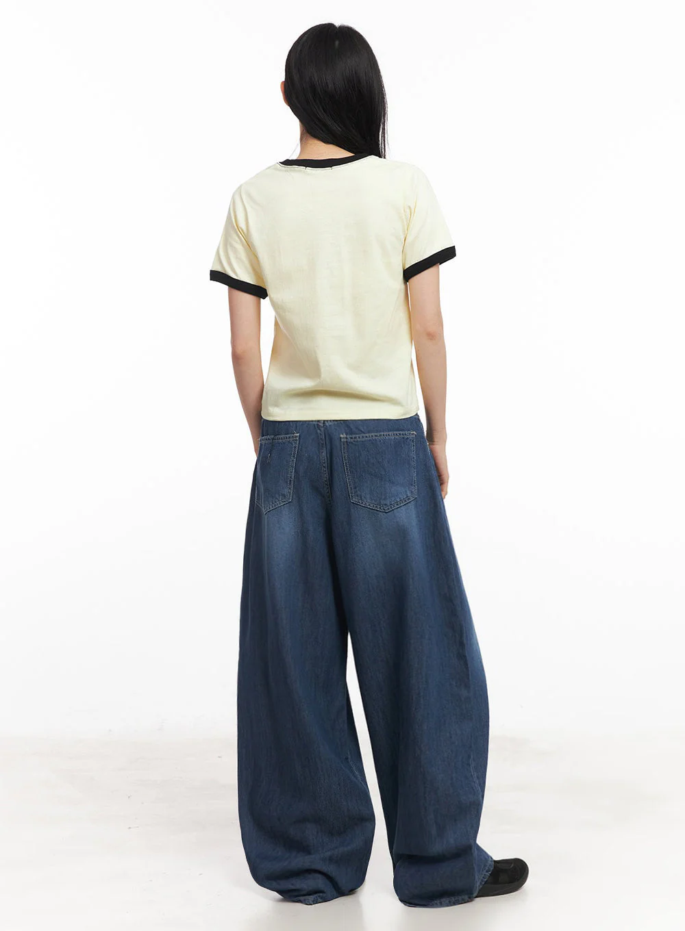 Contrast Graphic Crop Top IY529 - Image 13