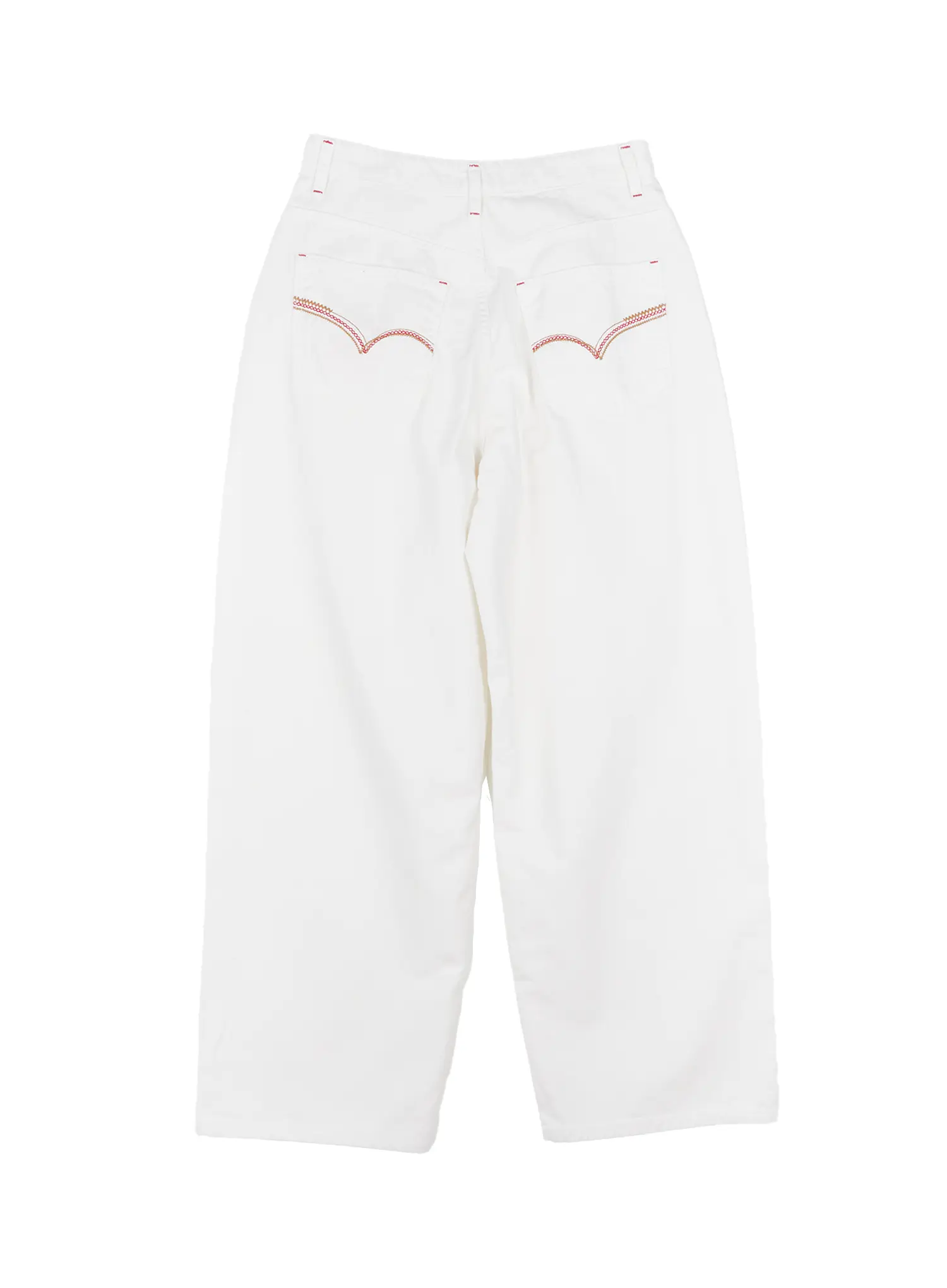 Contrast Stitch Wide-Leg Pants CS502 - Image 10