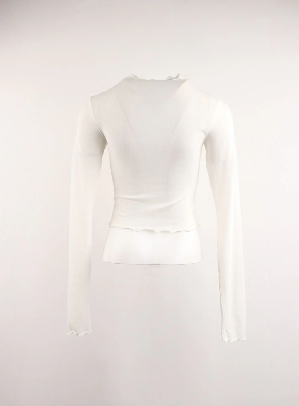 Contrasting Binding Turtleneck Long Sleeve Top CJ415 - Image 9