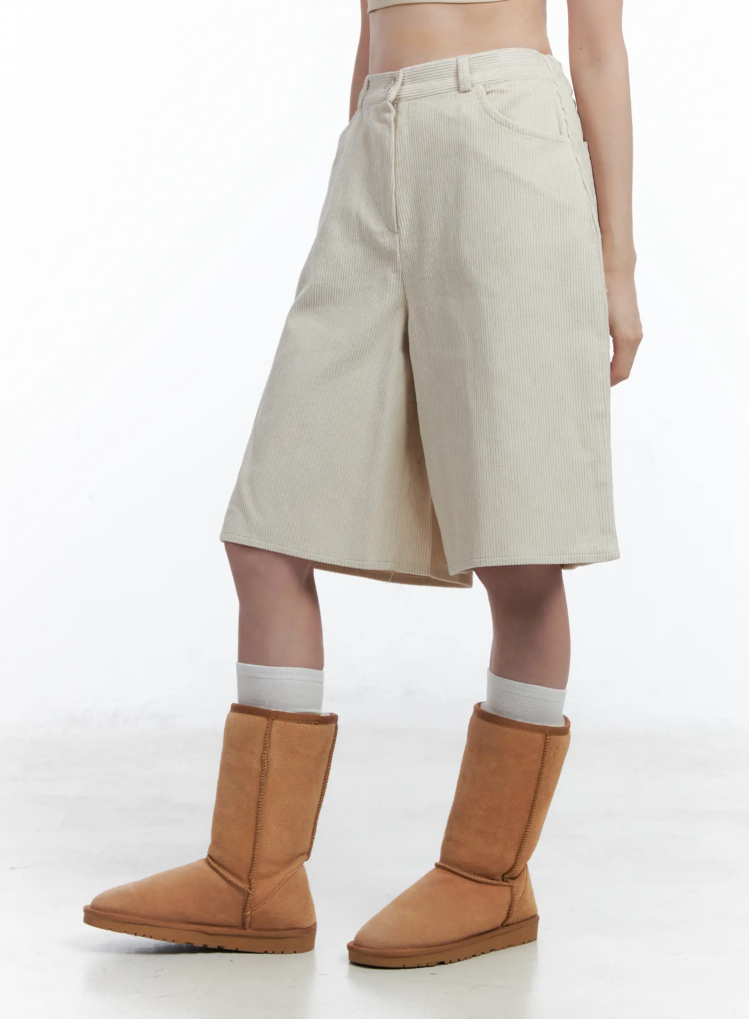 Corduroy Bermuda Shorts CN519 - Image 4