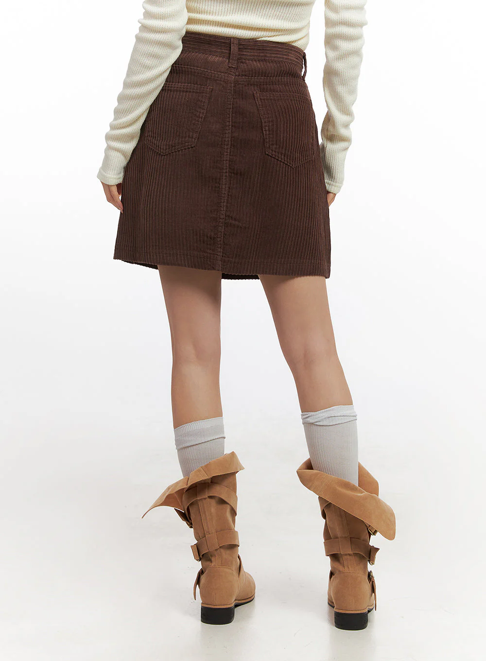 Corduroy Midi Skirt CN426 - Image 7
