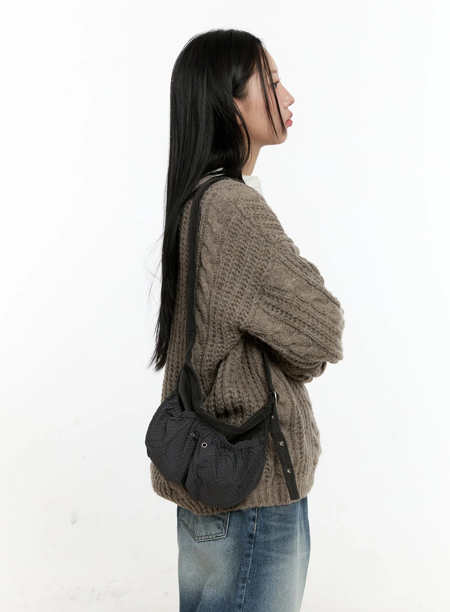 Corduroy Mini Crossbody Bag CN506 - Image 3