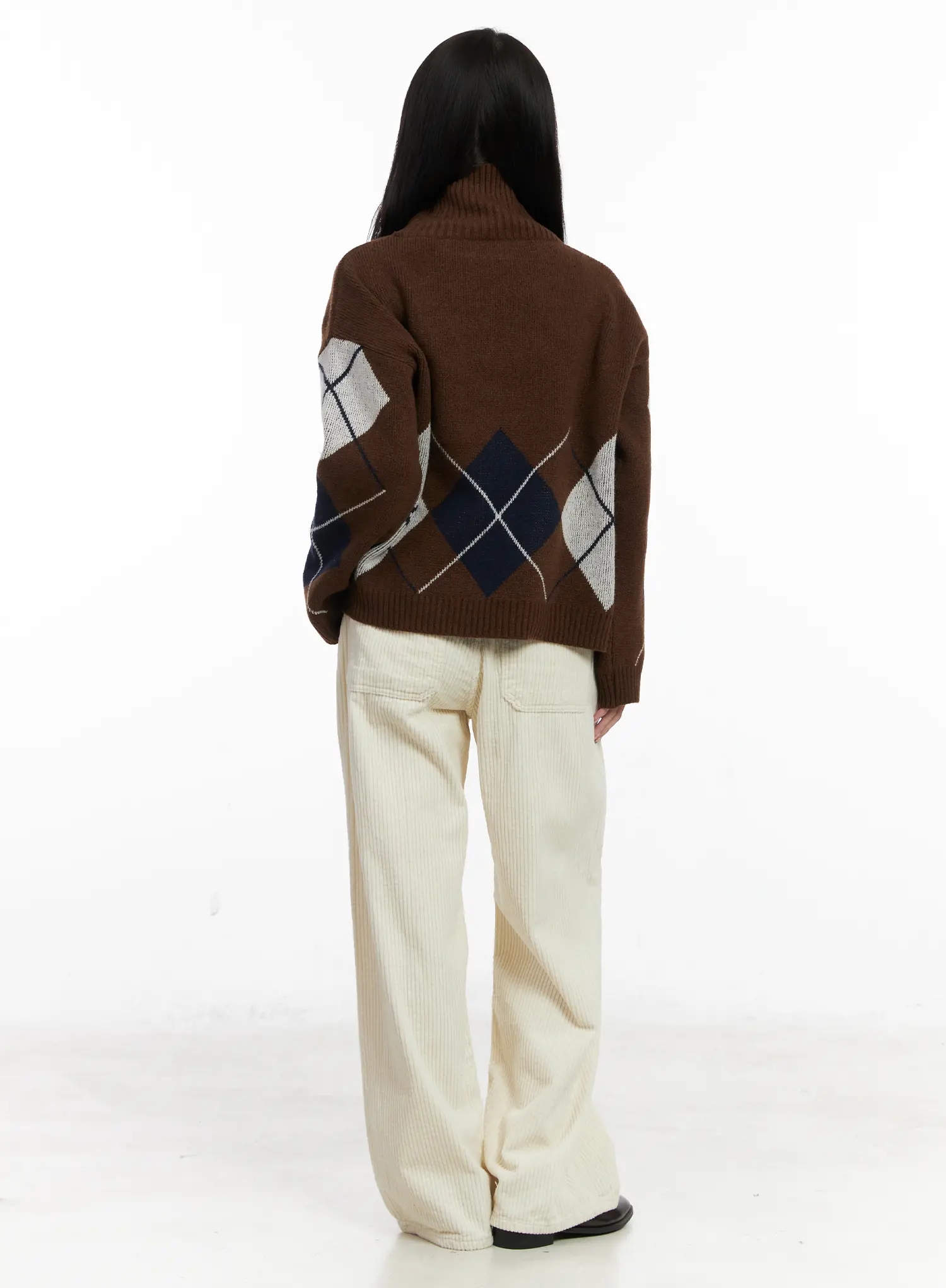 Corduroy Wide-Leg Pants CN526 - Image 4