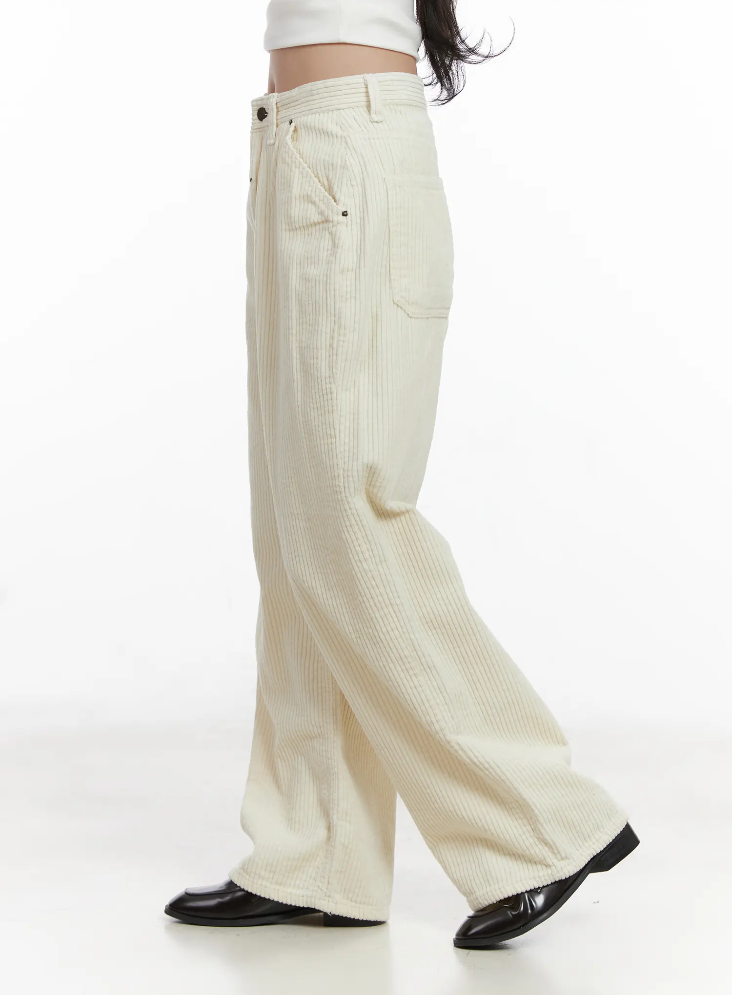 Corduroy Wide-Leg Pants CN526 - Image 5