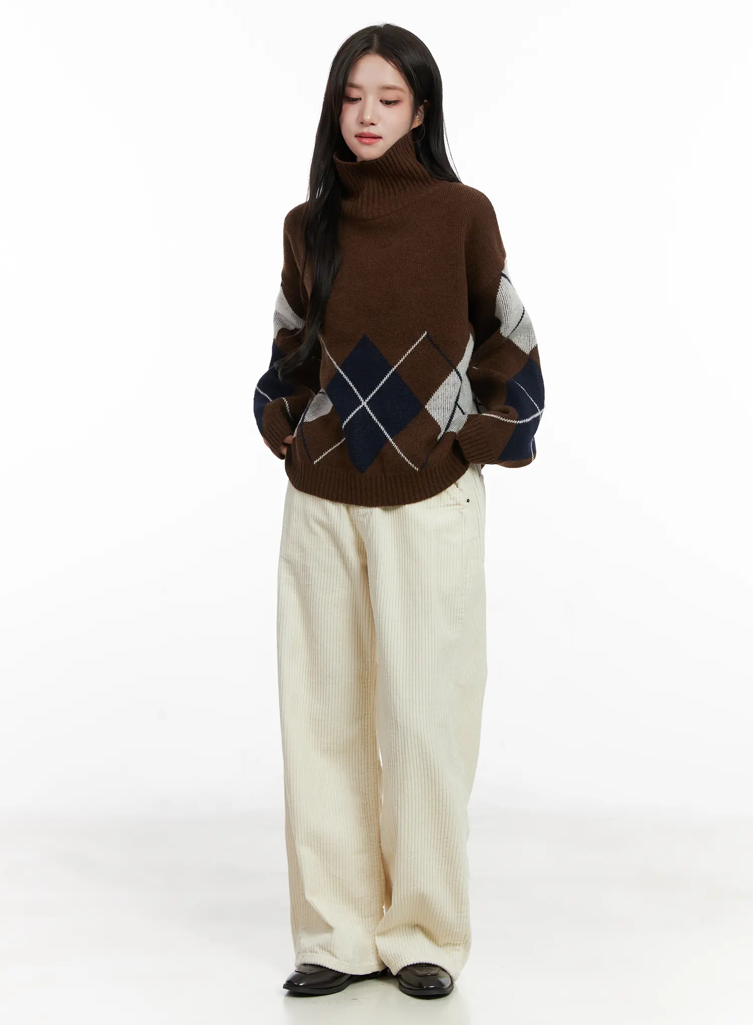 Corduroy Wide-Leg Pants CN526 - Image 7
