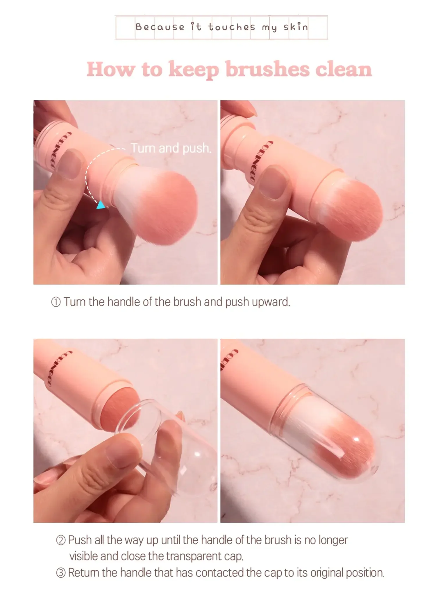 Cotton Candy Capsule Brush Set 4pcs (80g) - Image 14