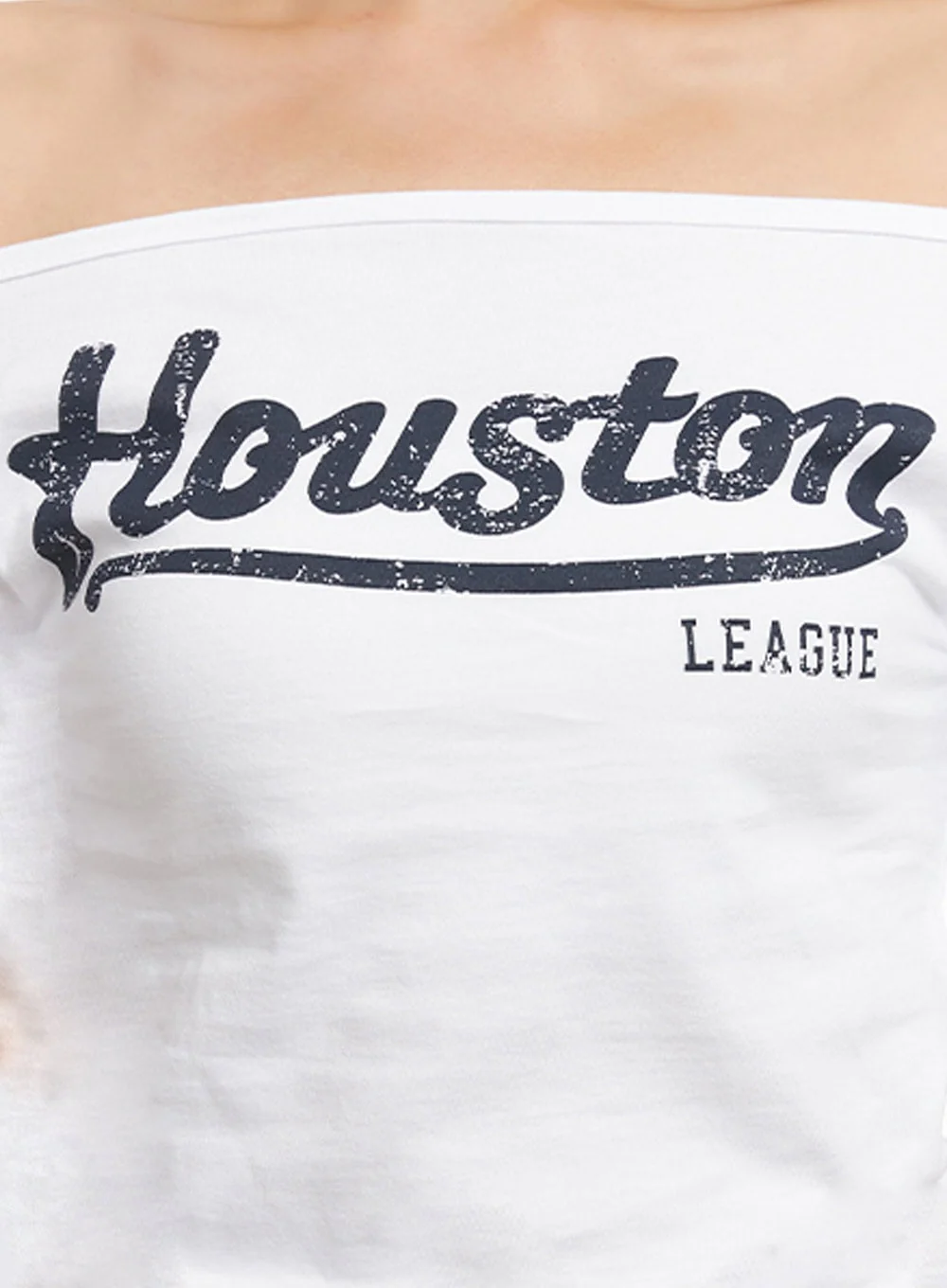 Cotton Graphic Off-Shoulder T-Shirt IA507 - Image 4