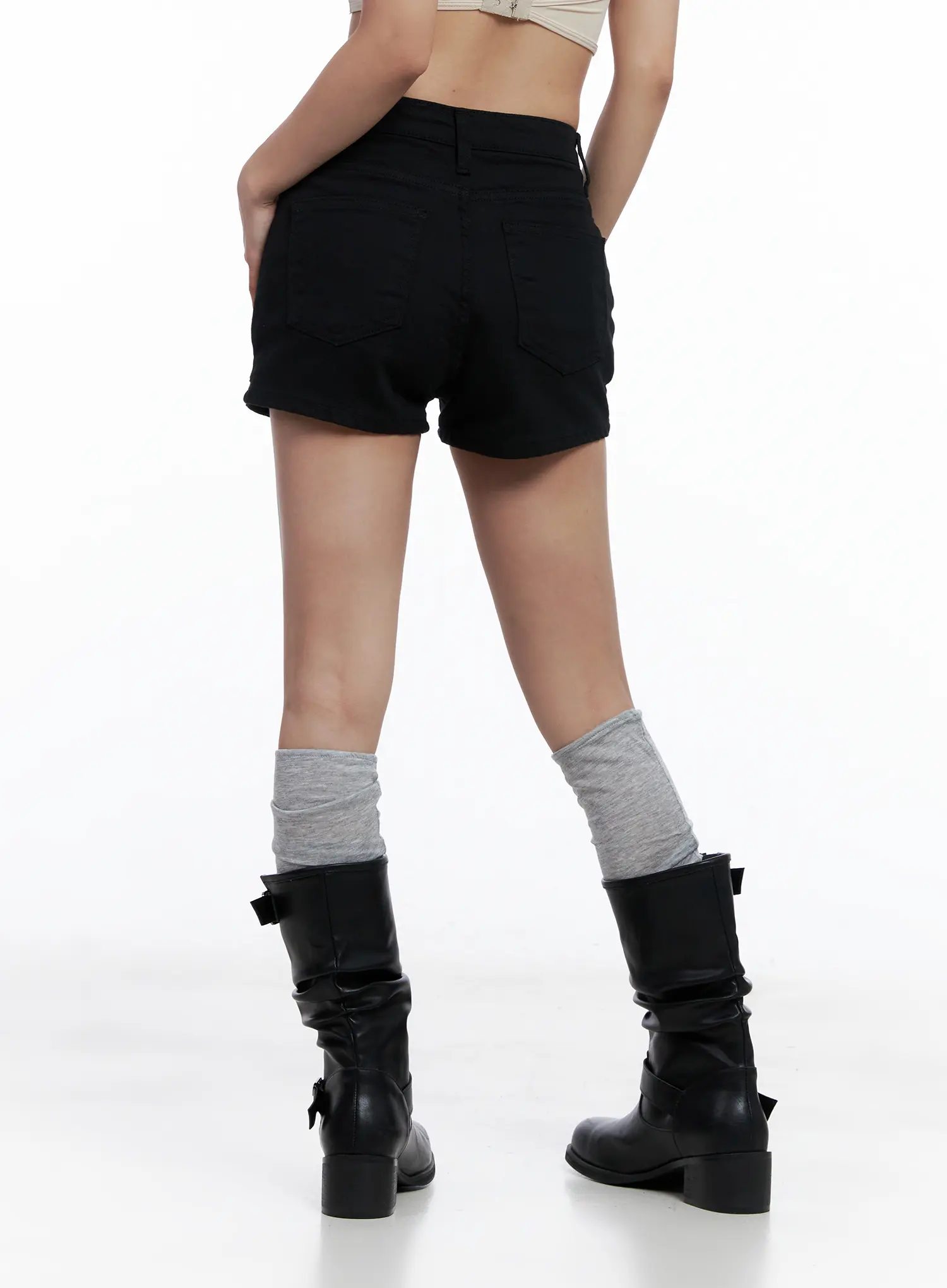 Cotton High-Waist Shorts CL510 - Image 6