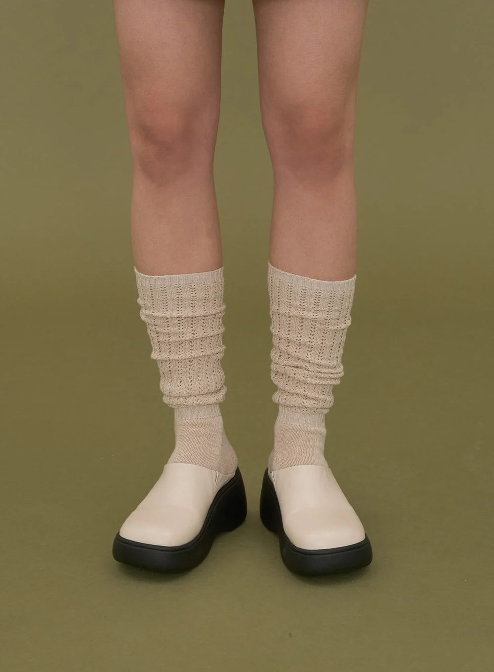 Cotton Knee Socks C2601 - Image 2