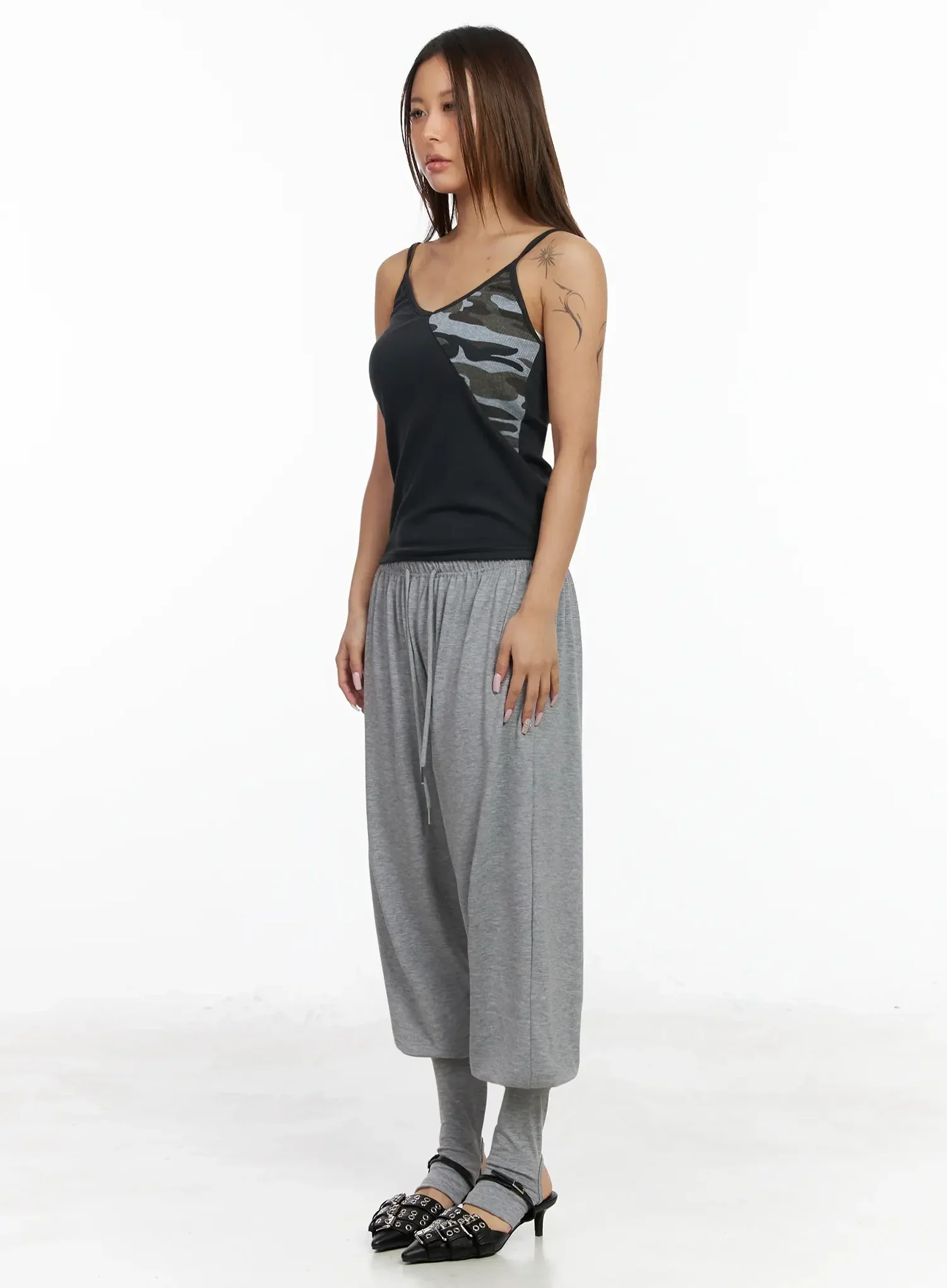 Cotton Leg Warmer Sweat Shorts IY515 - Image 9