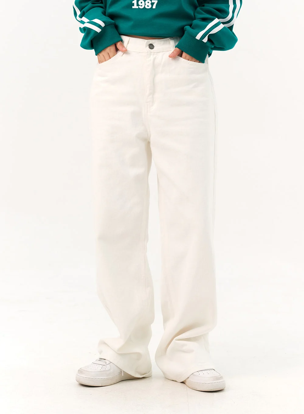 Cotton Wide-Fit Pants IO317 - Image 6