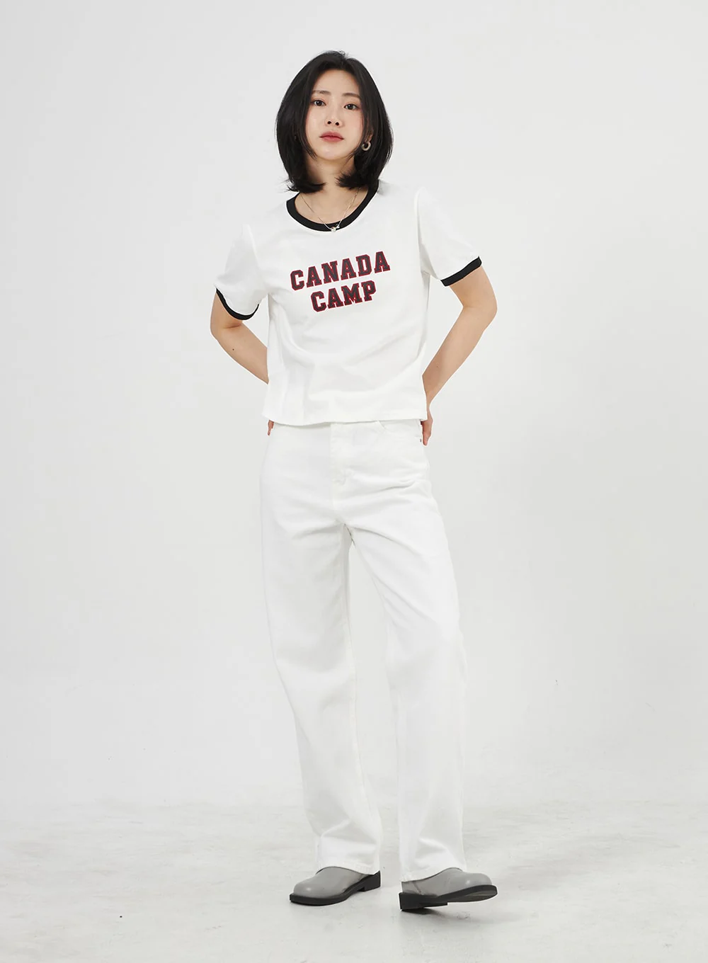 Cotton Wide Leg Pants OA307 - Image 3