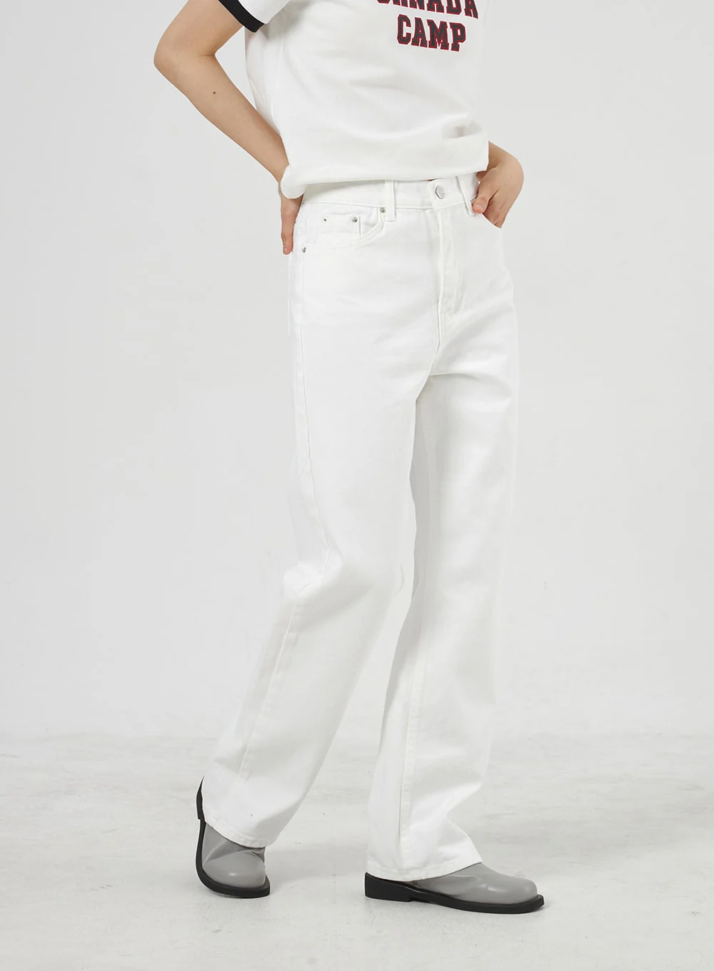 Cotton Wide Leg Pants OA307 - Image 5