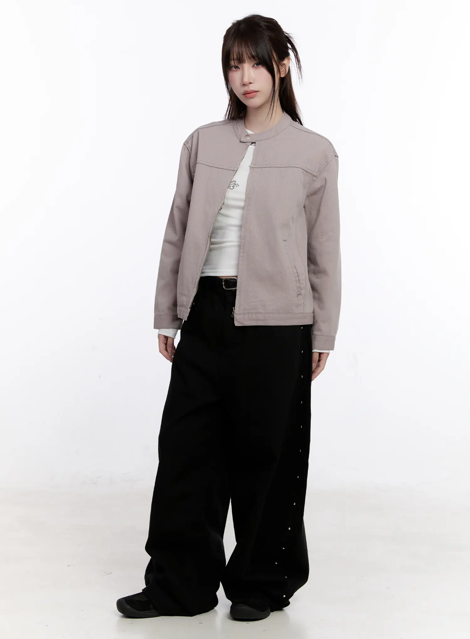 Cotton Zip-Up Jacket CS530 - Image 2