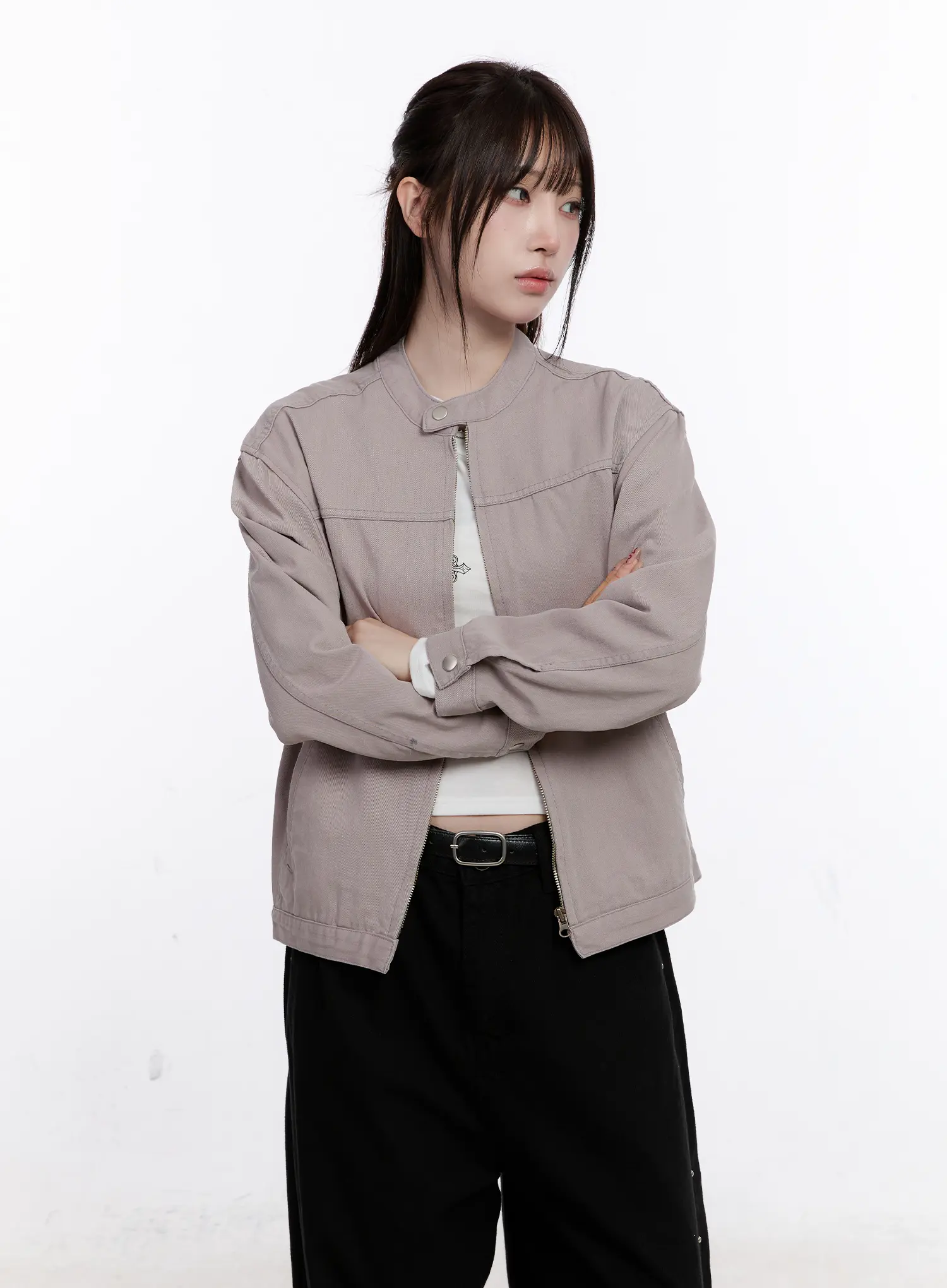Cotton Zip-Up Jacket CS530 - Image 3
