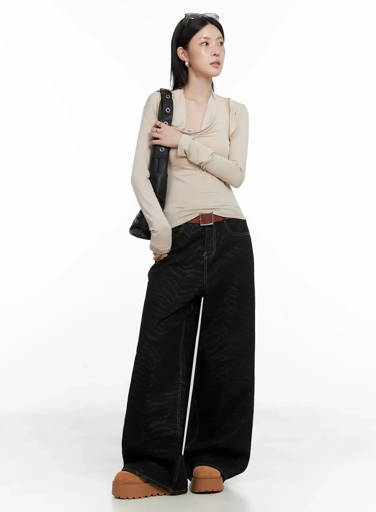 Cowl Neck Top Bolero Set IS508 - Image 2