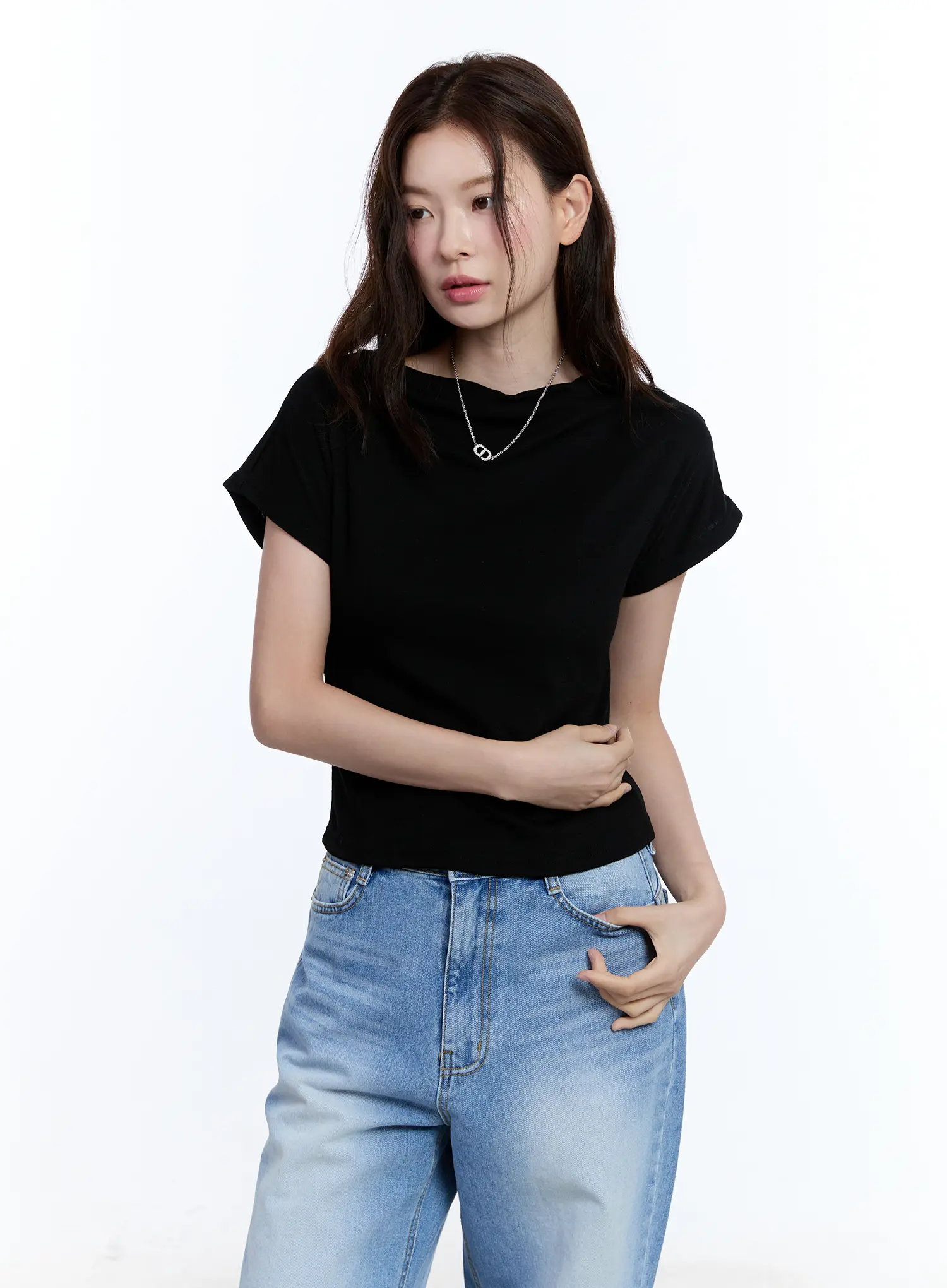 Cozy Boat-Neck Short Sleeve Tee CU513 - Image 10