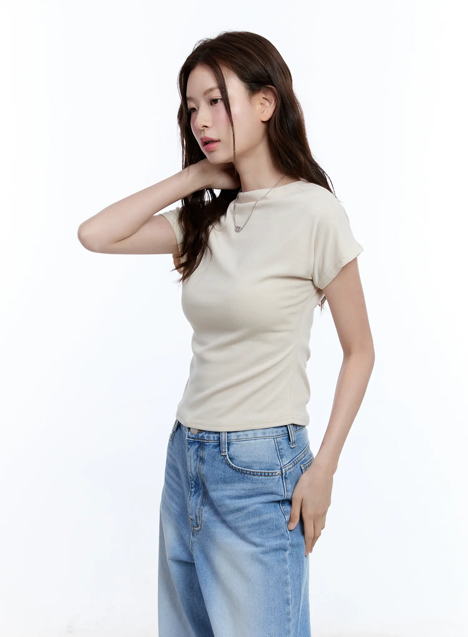 Cozy Boat-Neck Short Sleeve Tee CU513 - Image 11