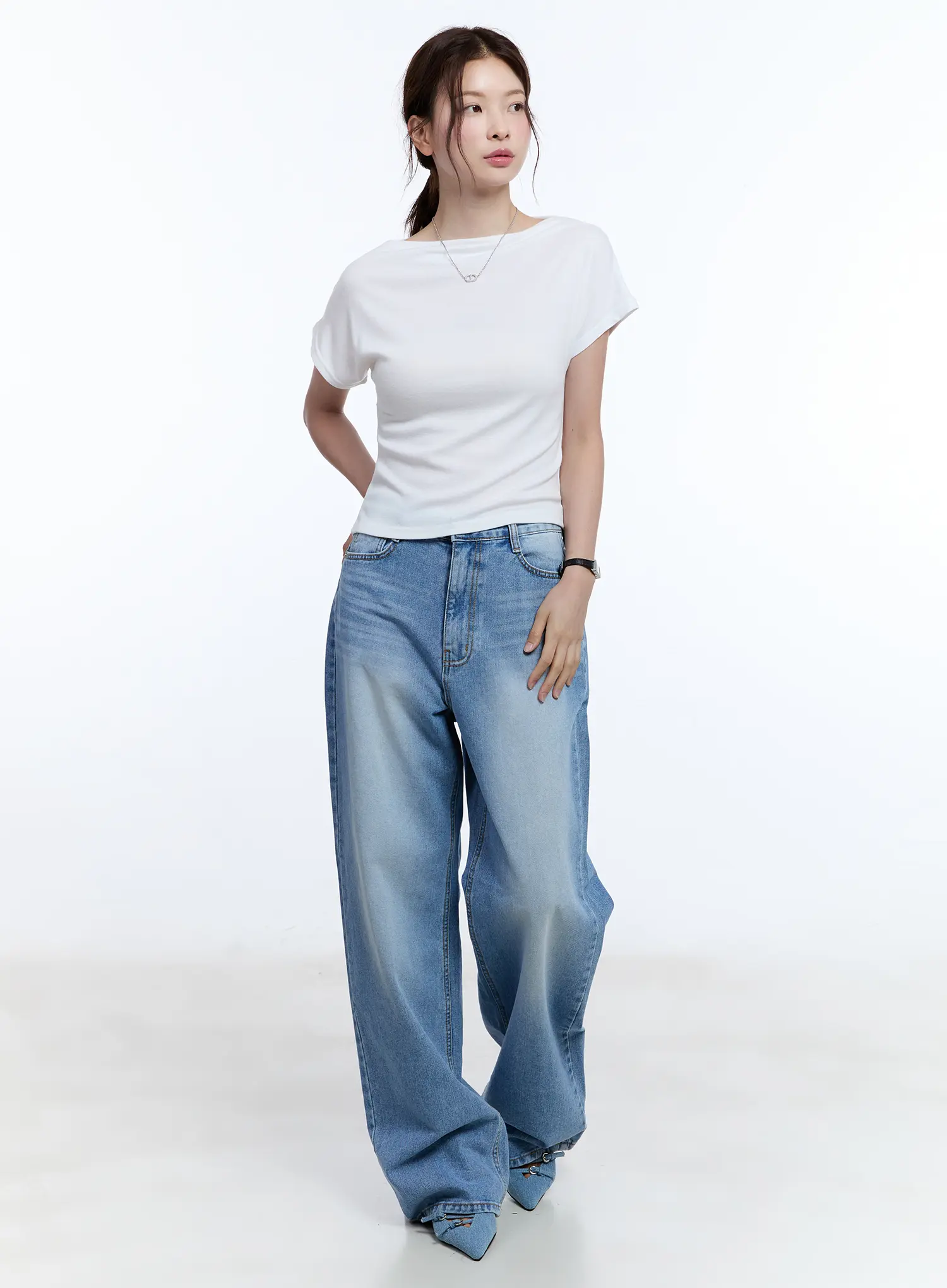Cozy Boat-Neck Short Sleeve Tee CU513 - Image 3