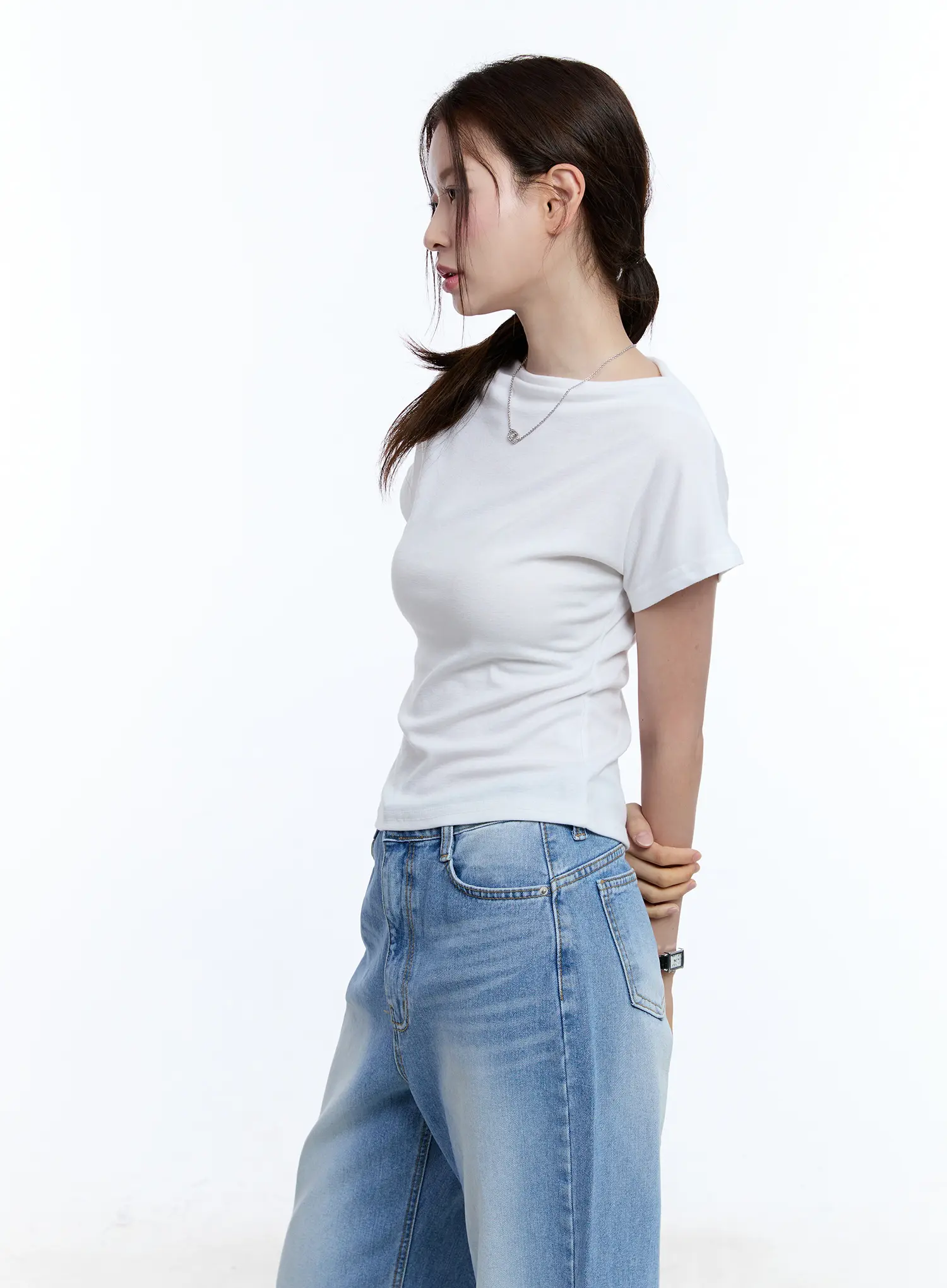 Cozy Boat-Neck Short Sleeve Tee CU513 - Image 7