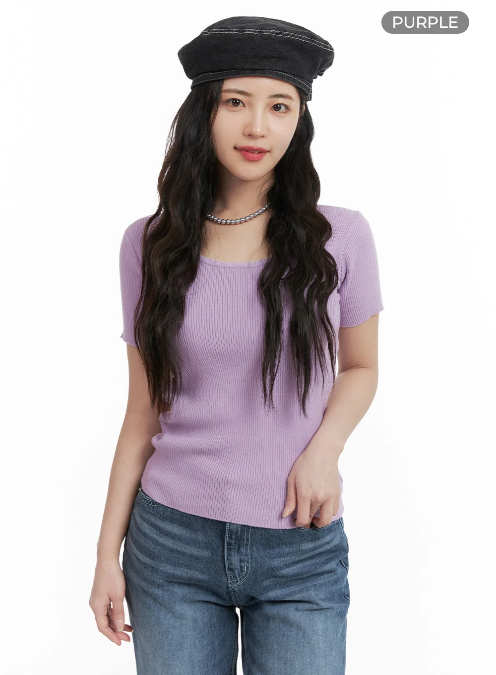Cozy Chic U-Neck Sweater T-Shirt OM425 - Image 5