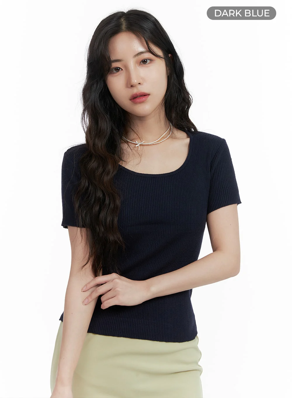 Cozy Chic U-Neck Sweater T-Shirt OM425 - Image 7