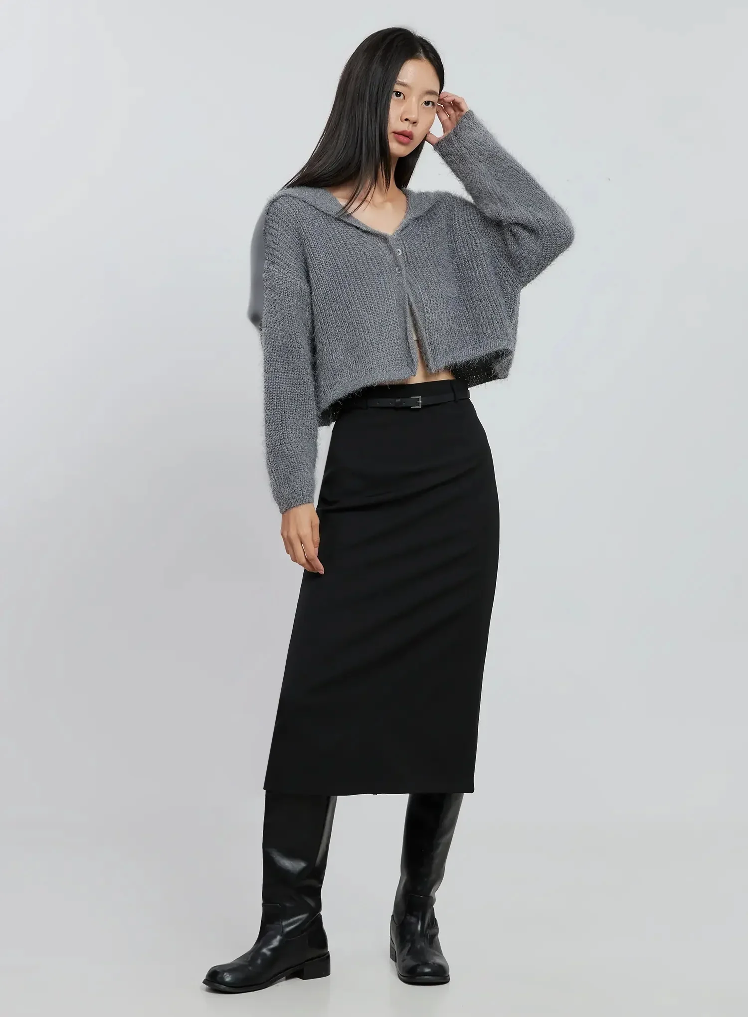 Cozy Crop Cardigan IO530 - Image 3