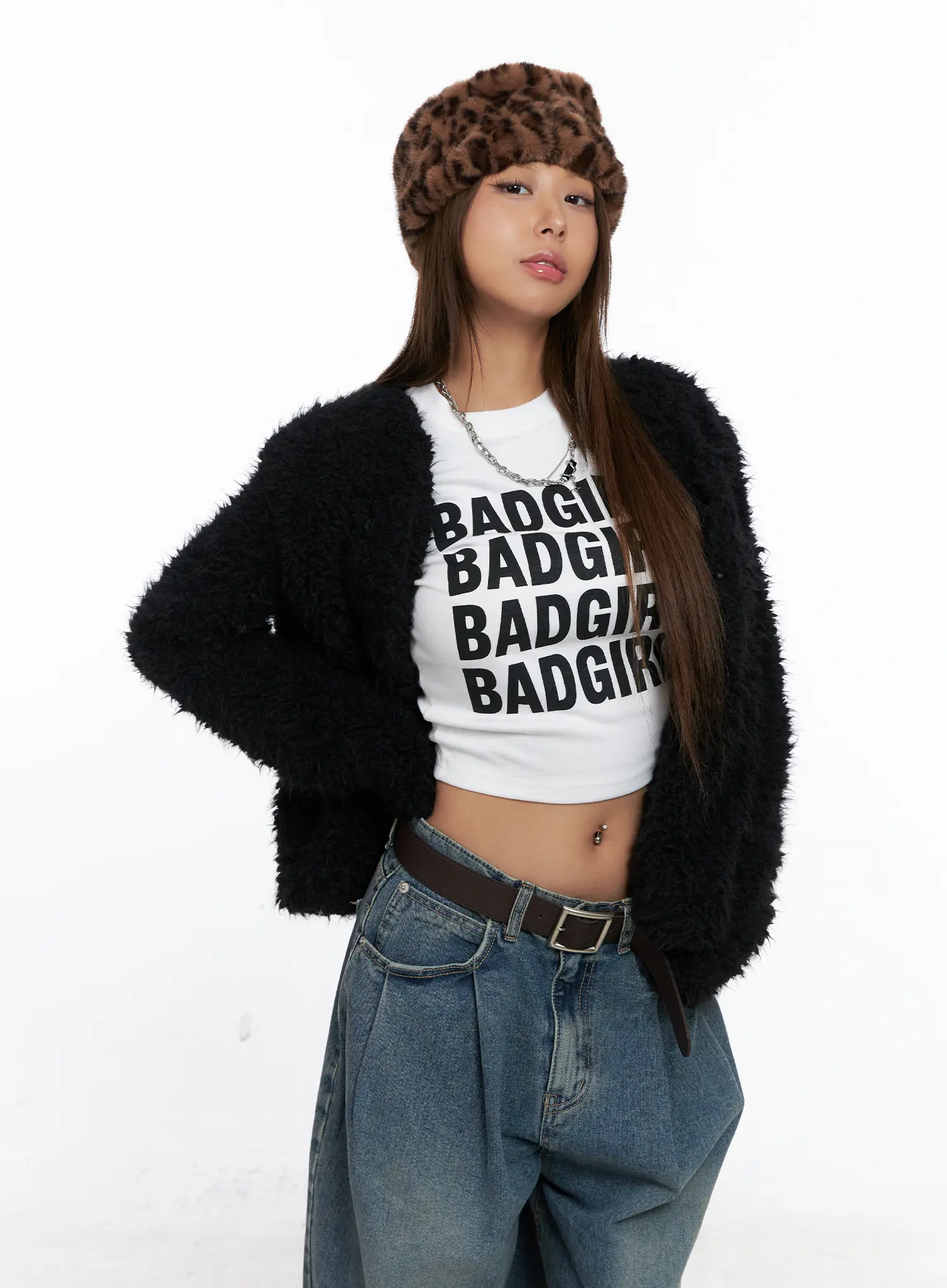 Cozy Faux Fur Cardigan CS524 - Image 3