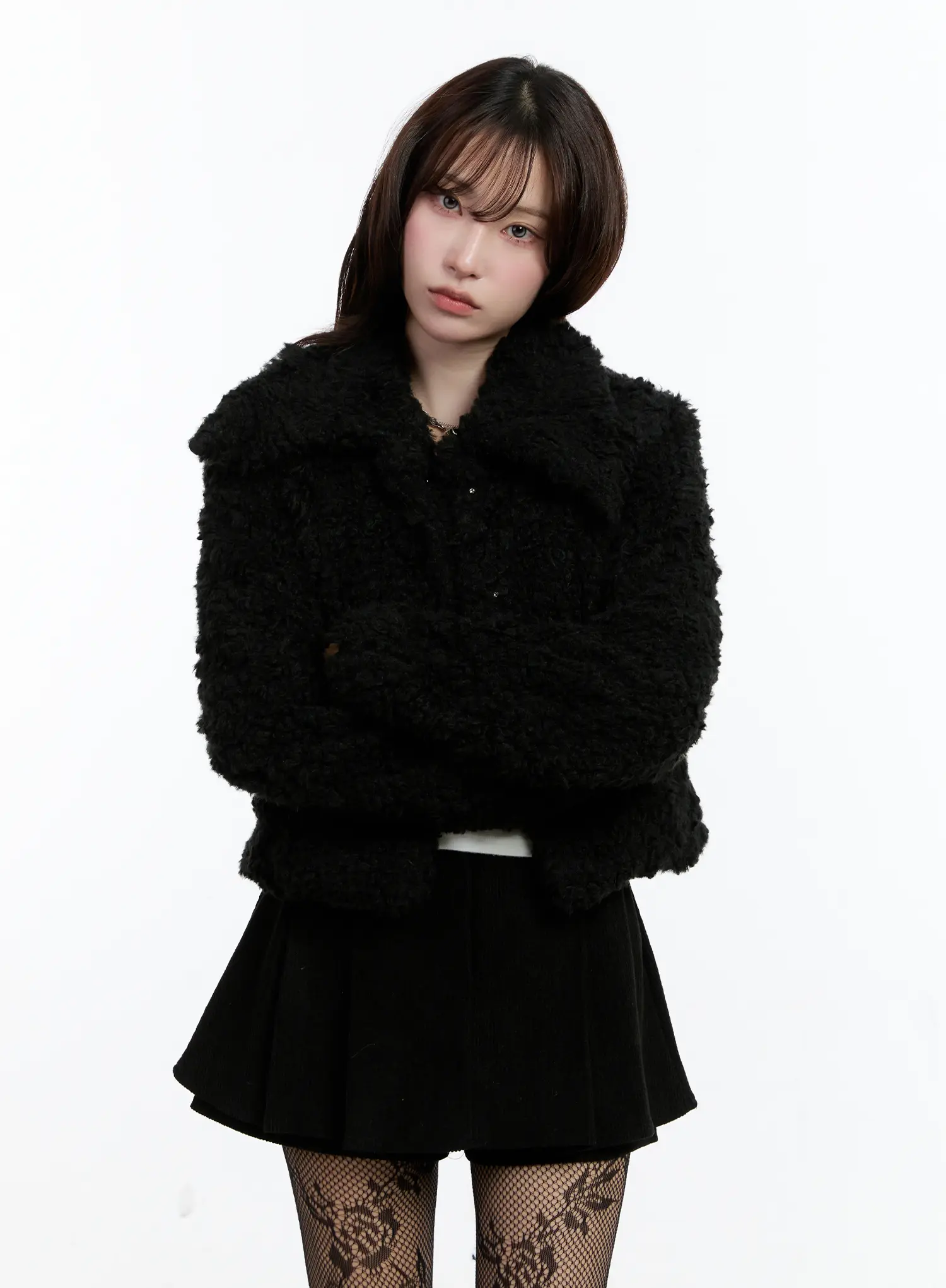 Cozy Faux Fur Sherpa Jacket CN525 - Image 4