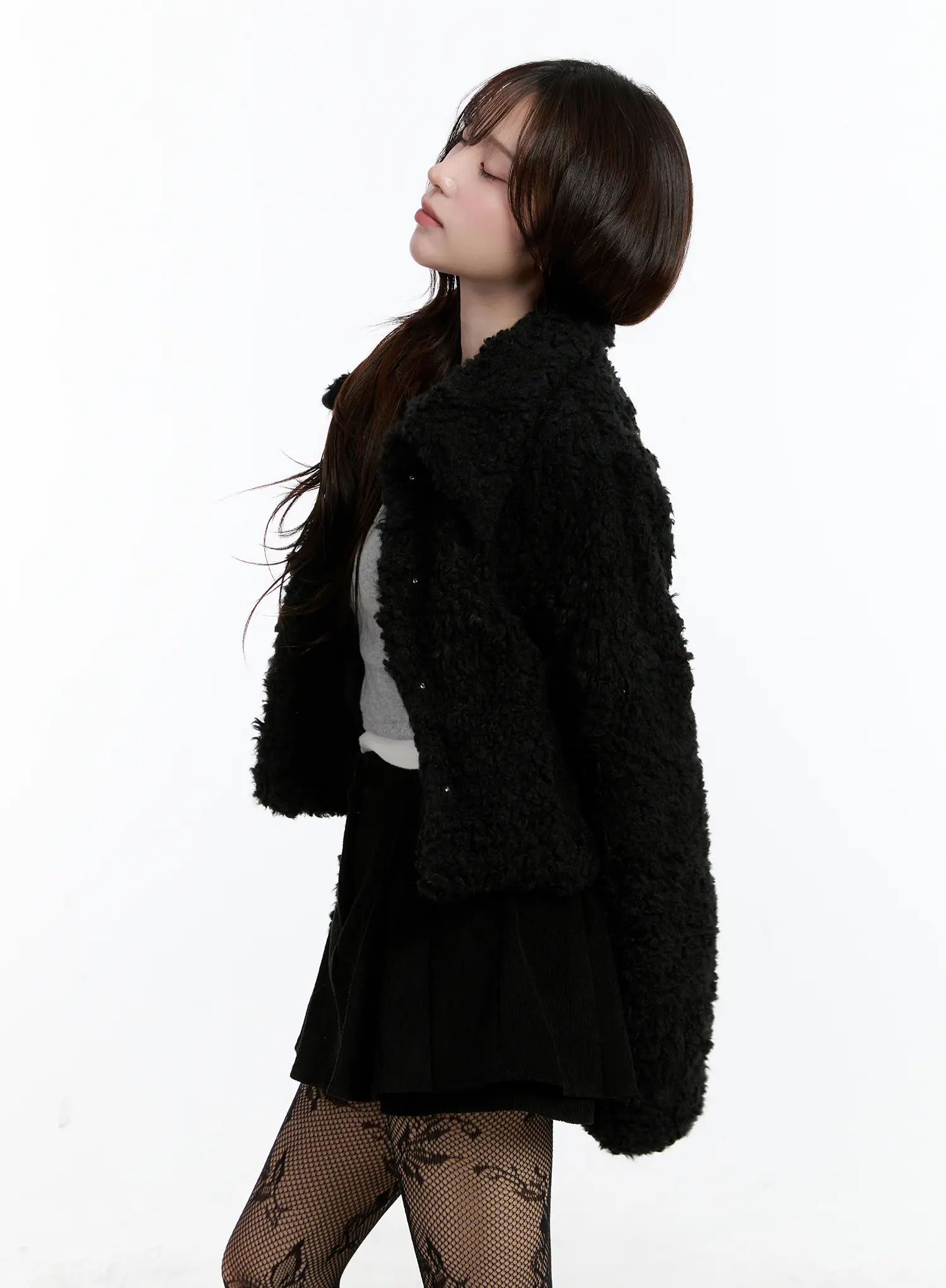 Cozy Faux Fur Sherpa Jacket CN525 - Image 9