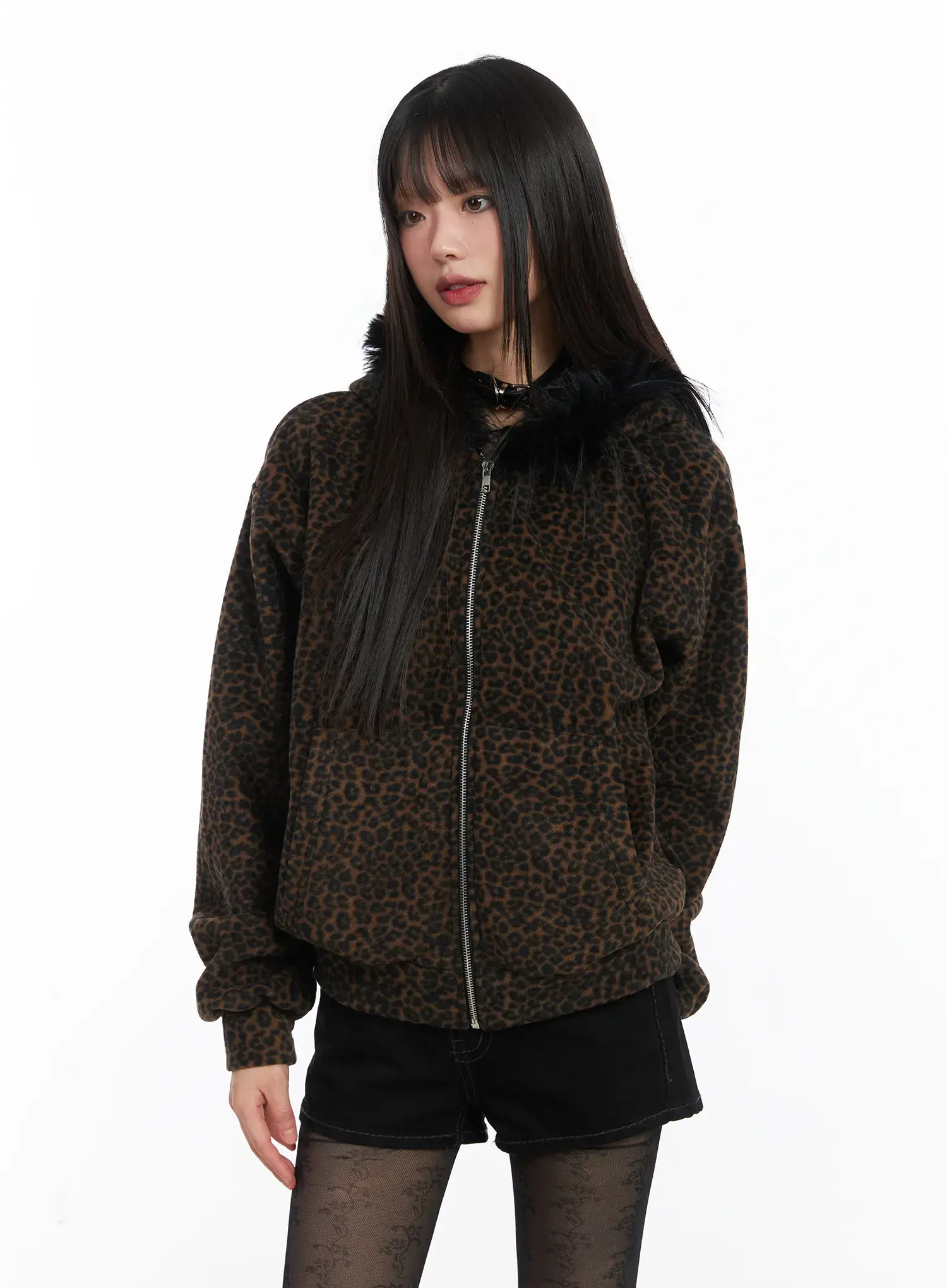 Cozy Hooded Zip-Up CD519 - Image 10