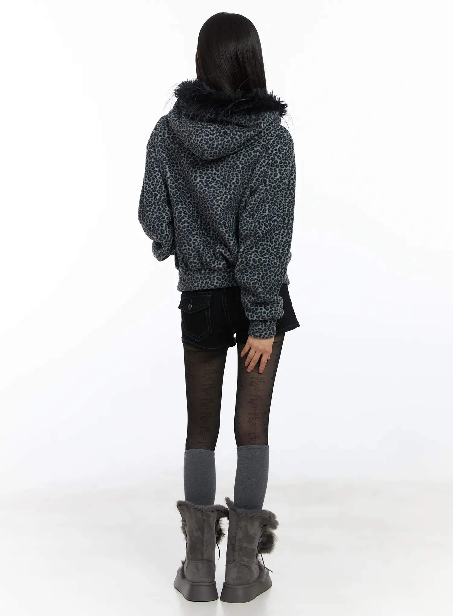 Cozy Hooded Zip-Up CD519 - Image 5