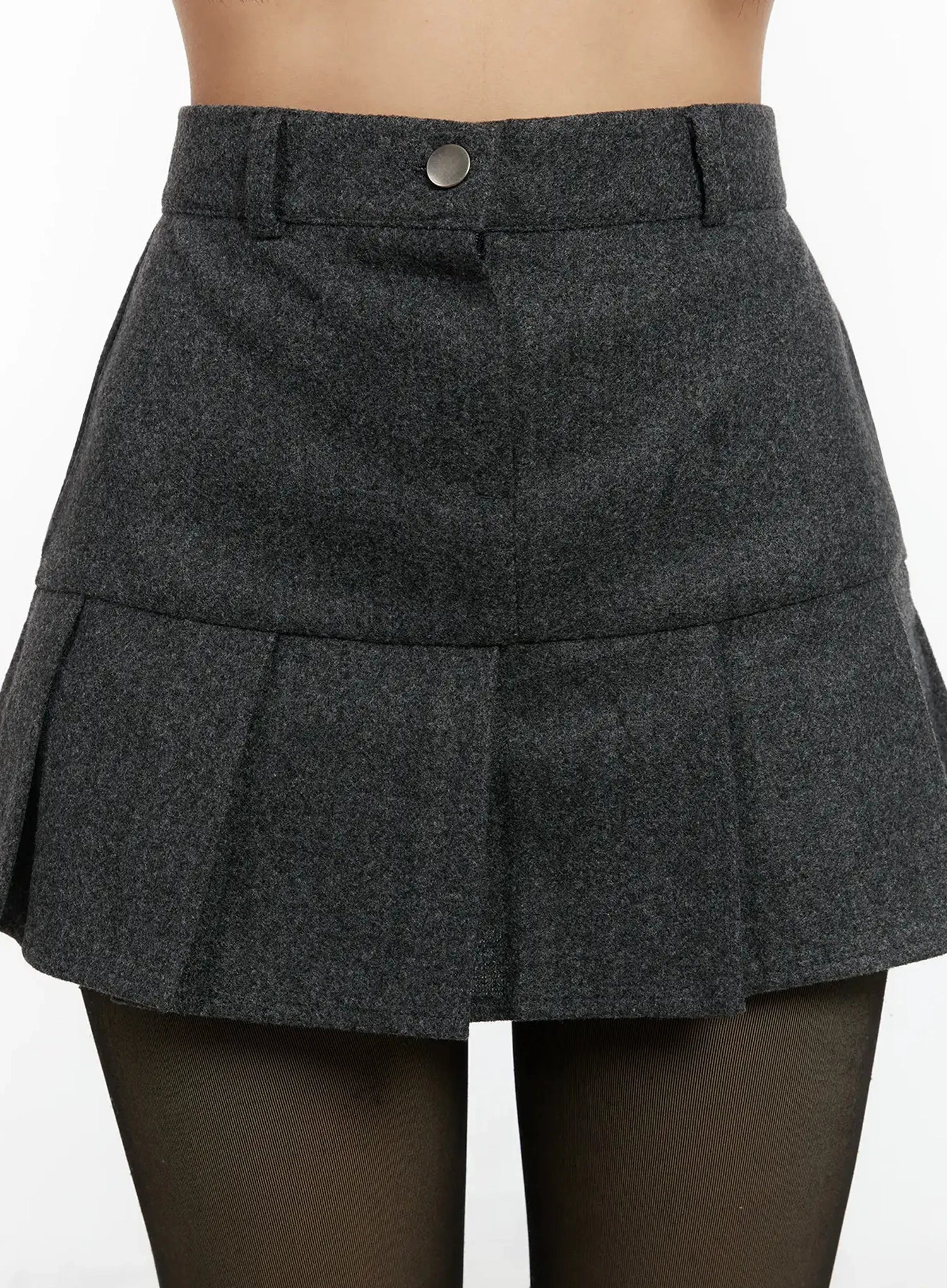Cozy Pleated Mini Skirt ID525 - Image 4