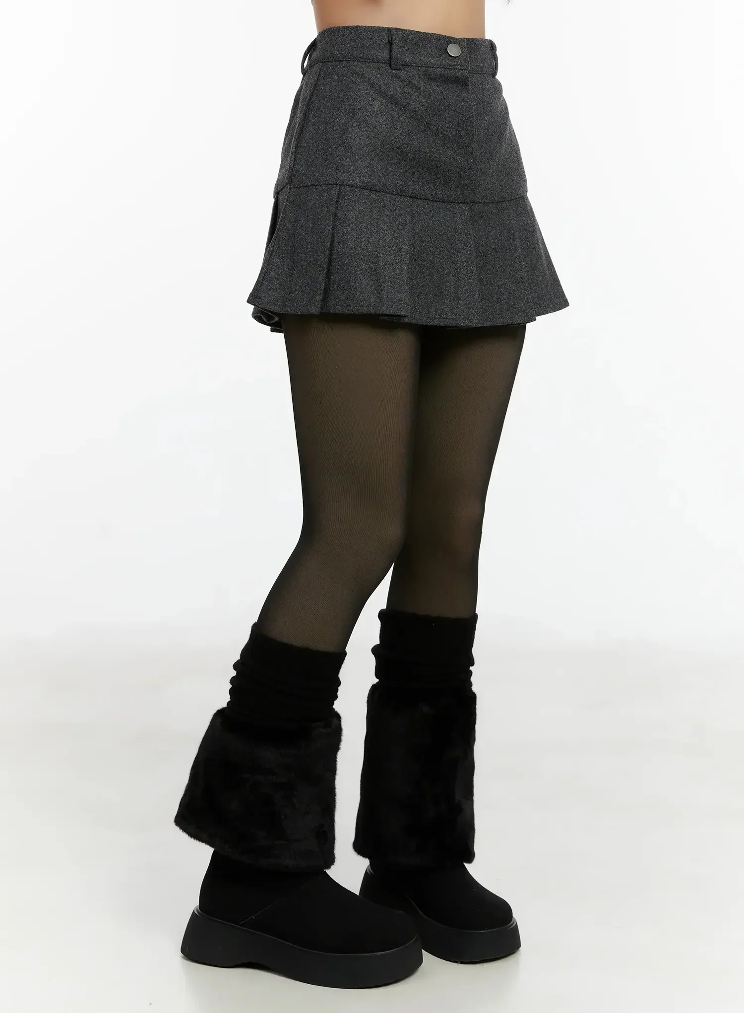 Cozy Pleated Mini Skirt ID525 - Image 6