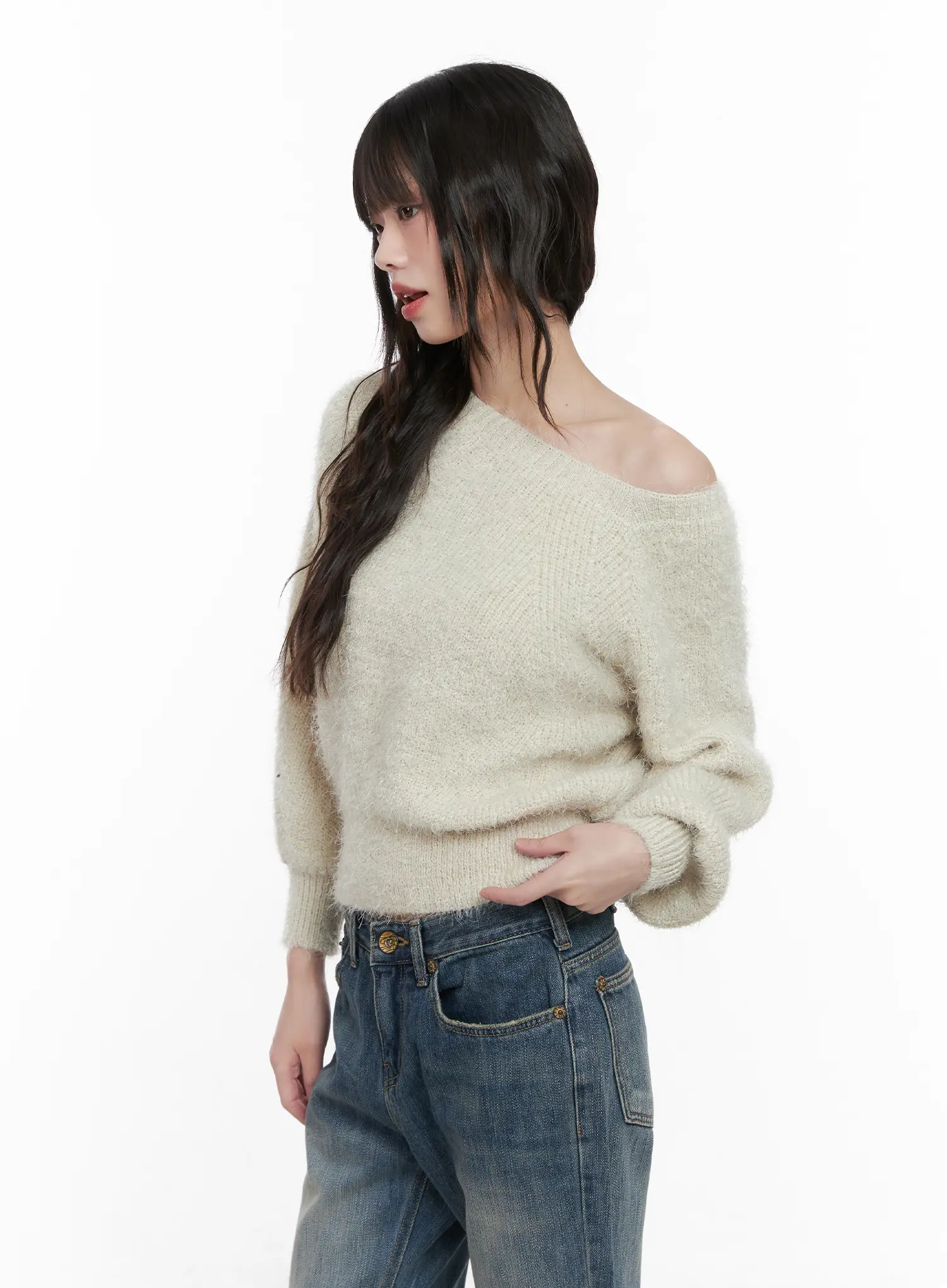 Cozy Two-Way Knit Sweater CN510 - Image 5