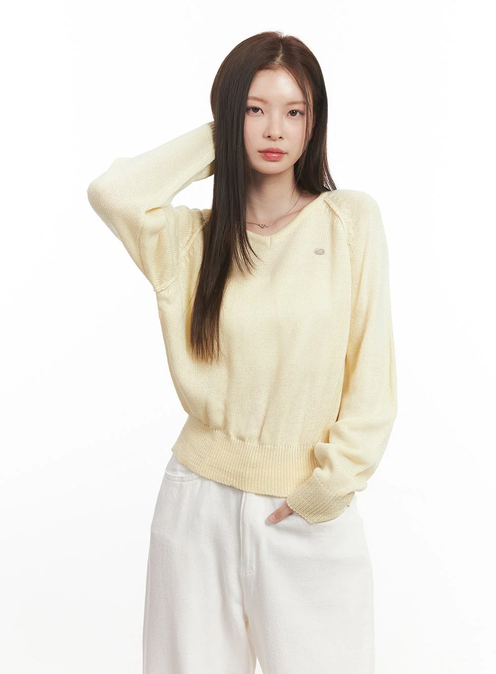 Cozy V-Neck Sweater CA502 - Image 11