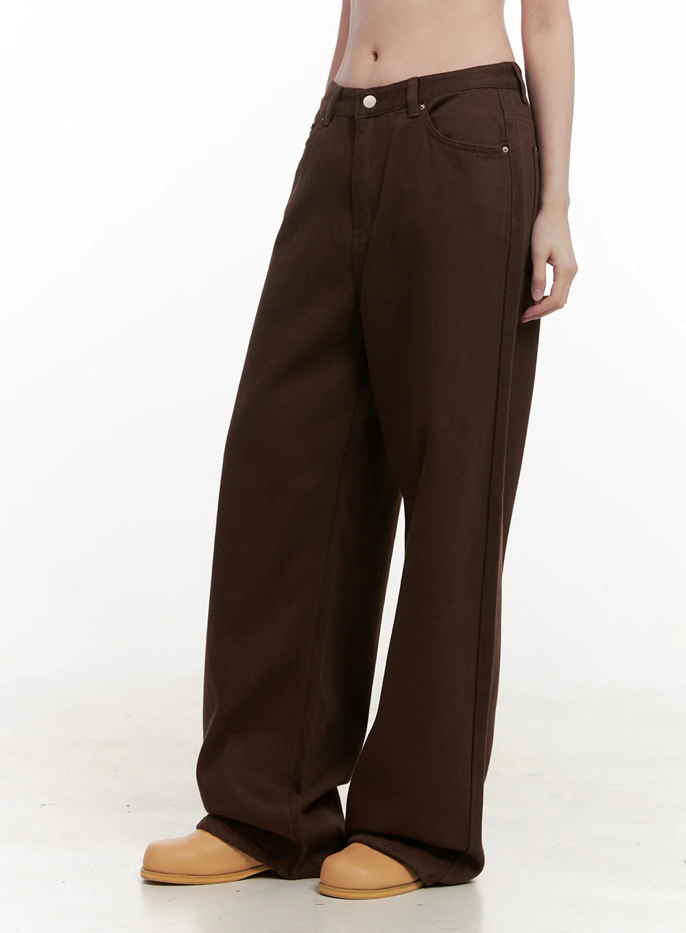 Cozy Wide Leg Cotton Pants OD418 - Image 5