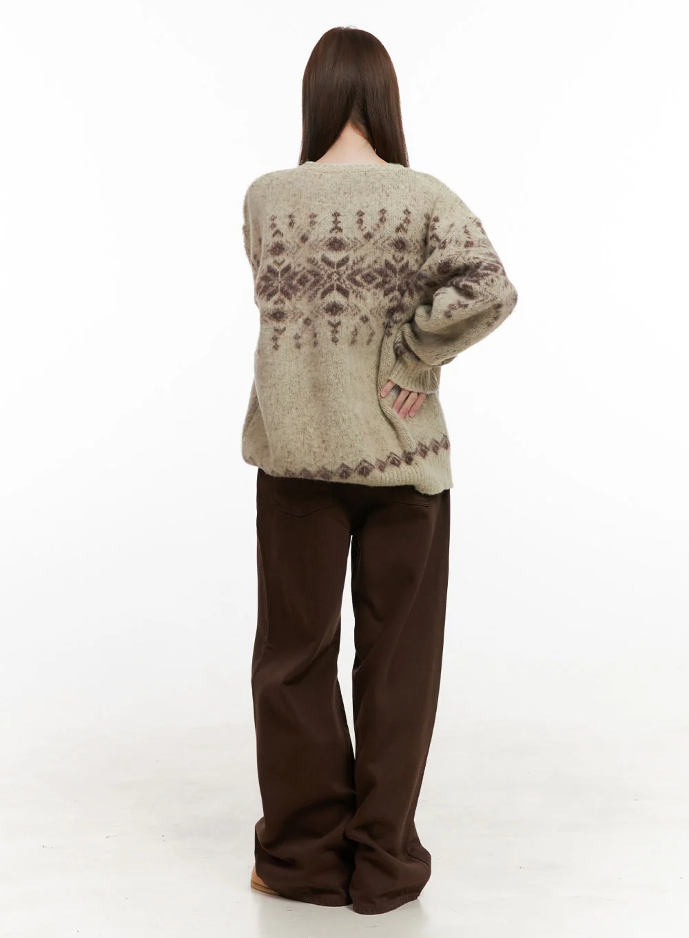Cozy Wide Leg Cotton Pants OD418 - Image 6