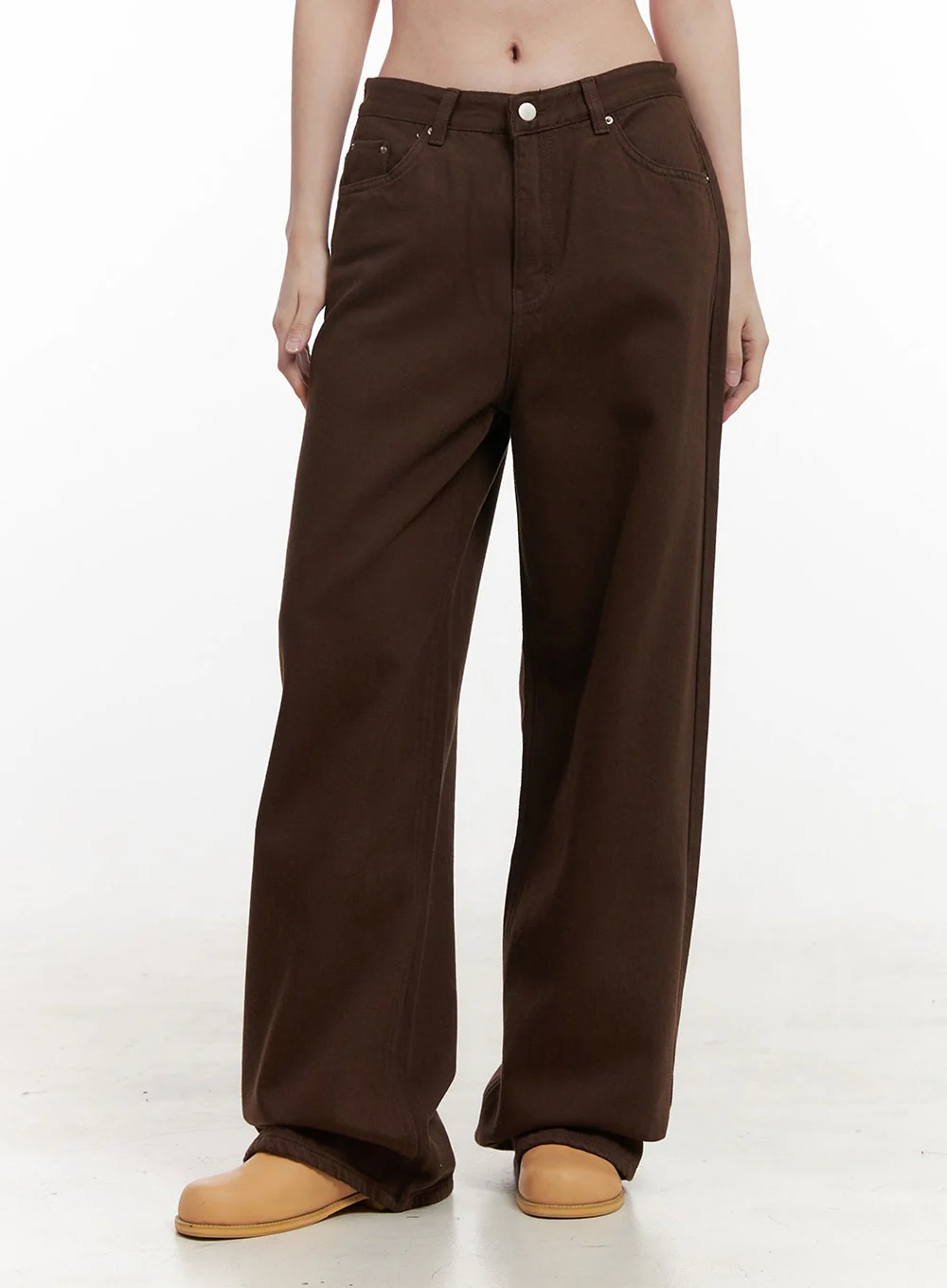 Cozy Wide Leg Cotton Pants OD418 - Image 9