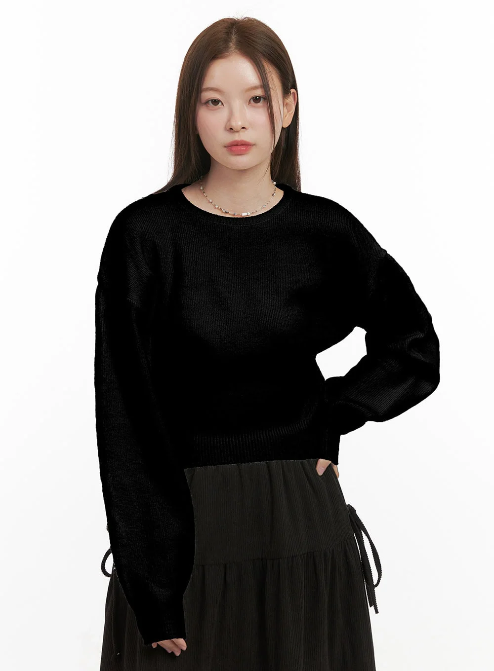 CozyChic Solid Knit Sweater OD417 - Image 10