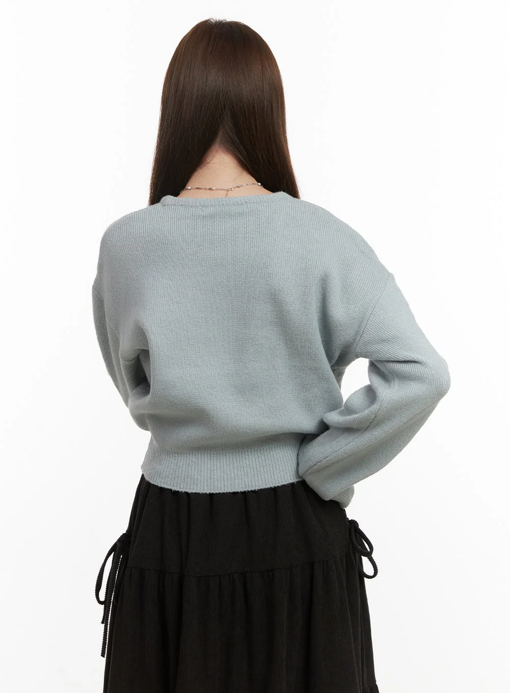 CozyChic Solid Knit Sweater OD417 - Image 7