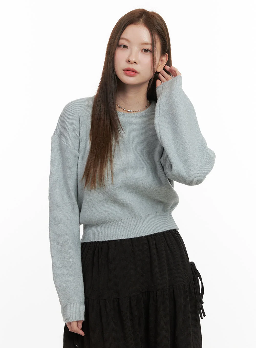 CozyChic Solid Knit Sweater OD417 - Image 8