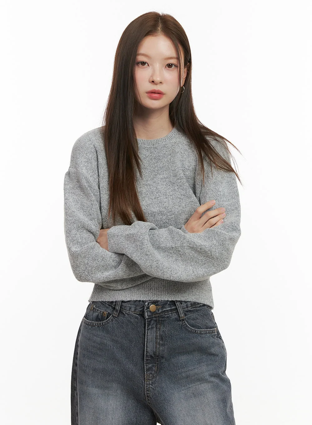 CozyChic Solid Knit Sweater OD417 - Image 9