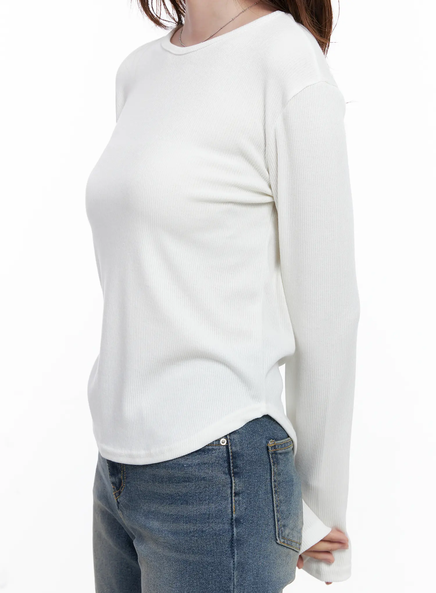 Crew Neck Long Sleeve Top CG520 - Image 3