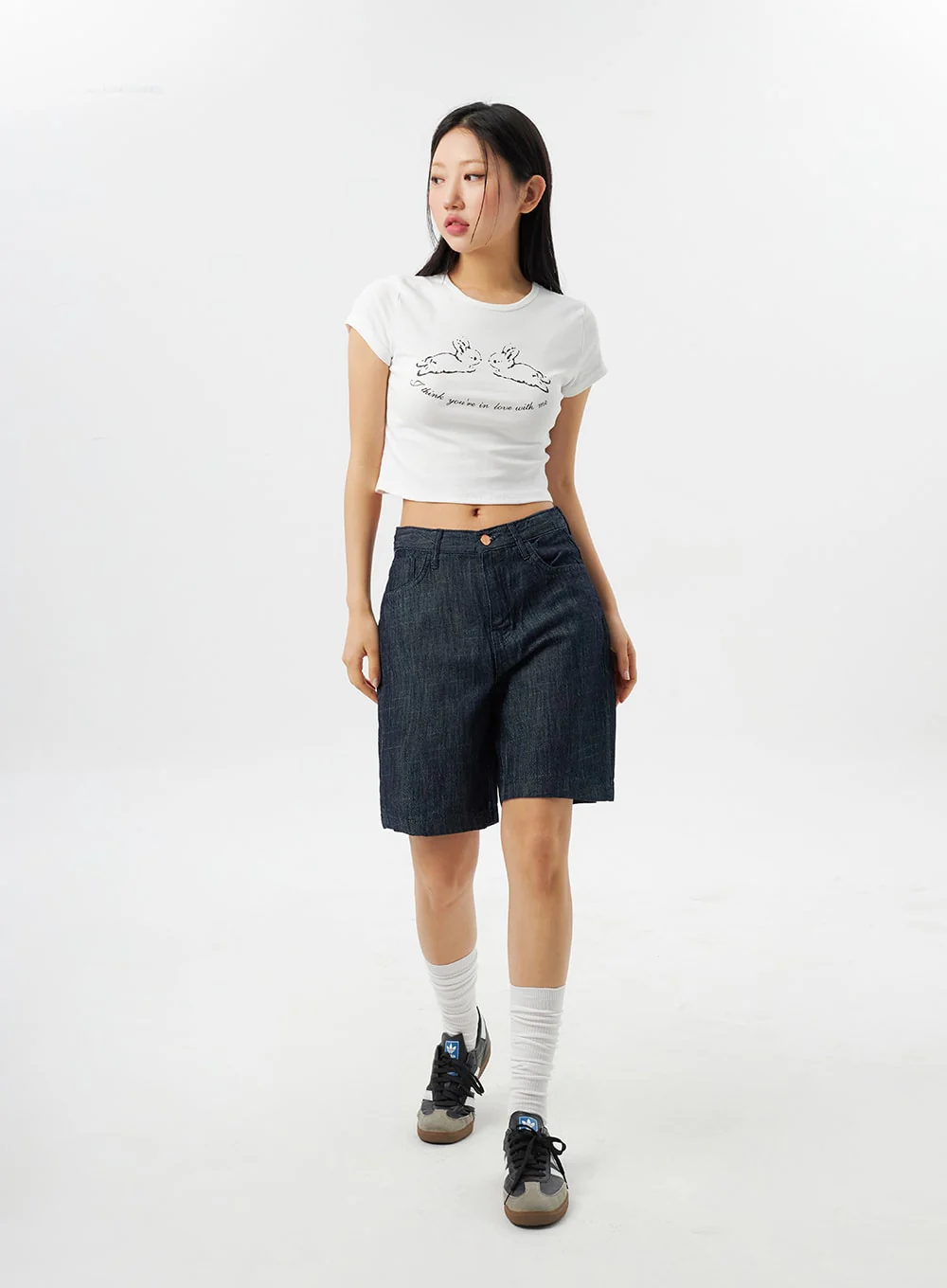 Cropped Bunny Tee CY315 - Image 10