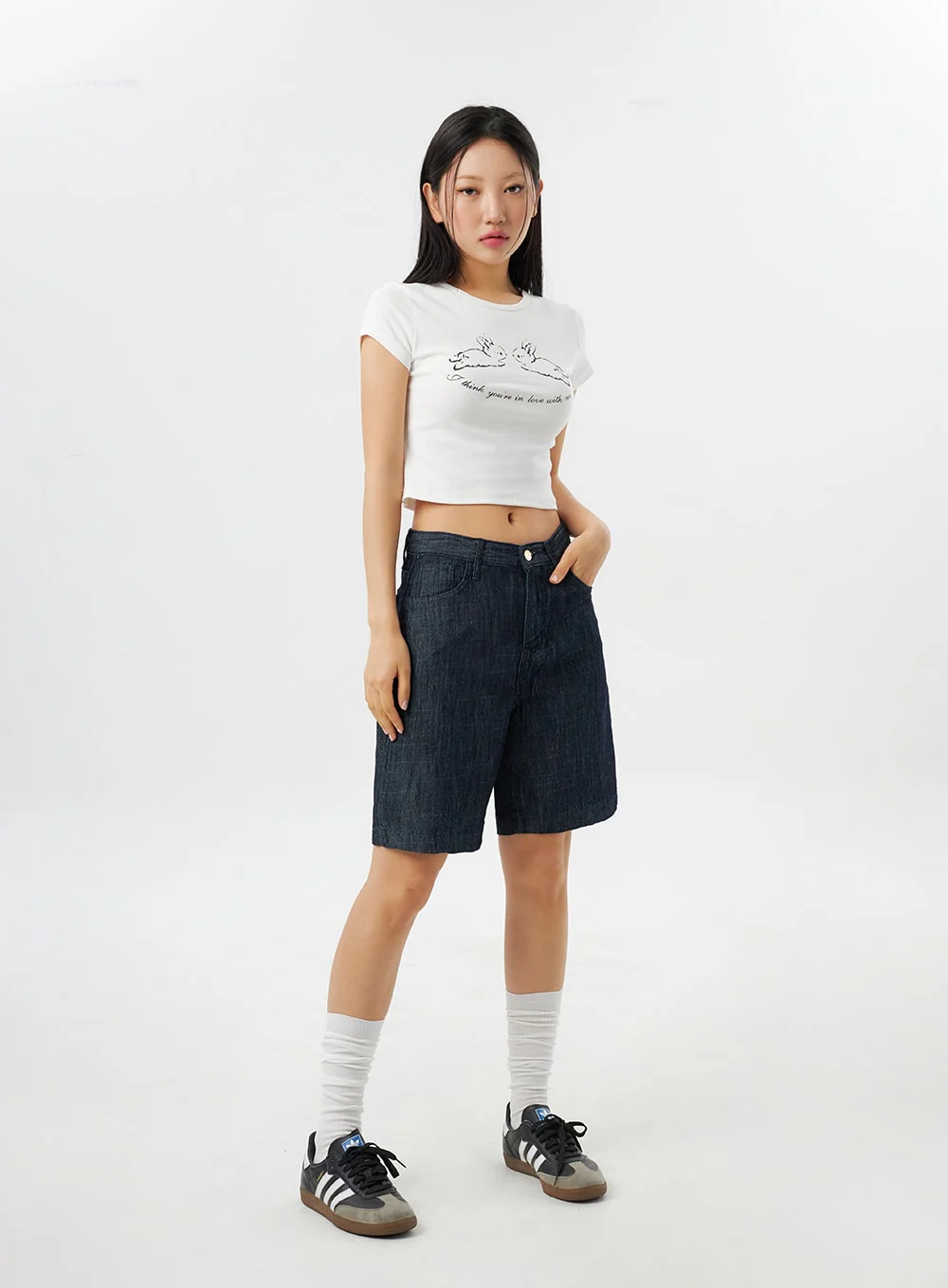 Cropped Bunny Tee CY315 - Image 13