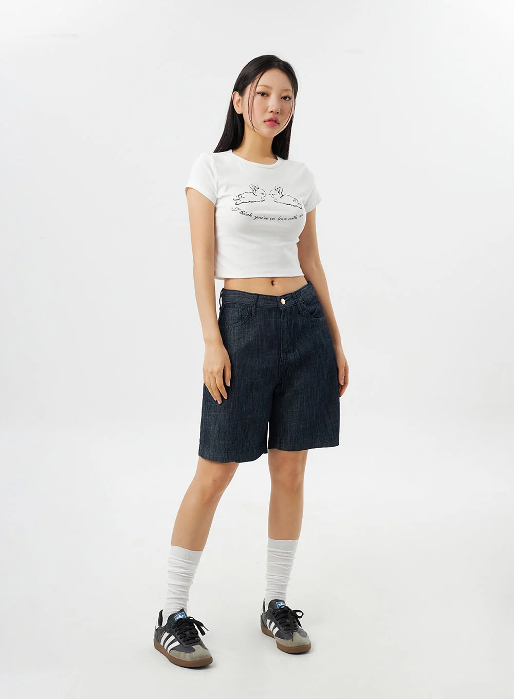 Cropped Bunny Tee CY315 - Image 7